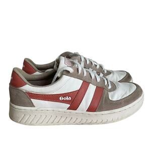 Gola Classics Women's Grandslam Pure Sneakers White/Blossom/Hot Coral Size 9